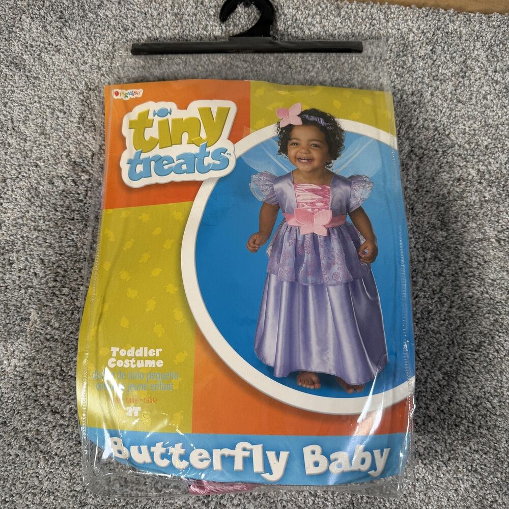 Vtg Y2K Disguise Butterfly Baby Costume Dress 2T Fairycore Princesscore Fantasy